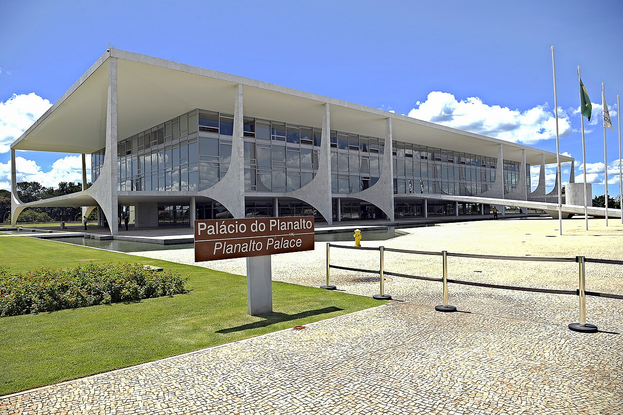 Fachada do Palácio do Planalto, sede da Presidência da República, na Praça dos Três Poderes, em Brasília, em 02/04/2020