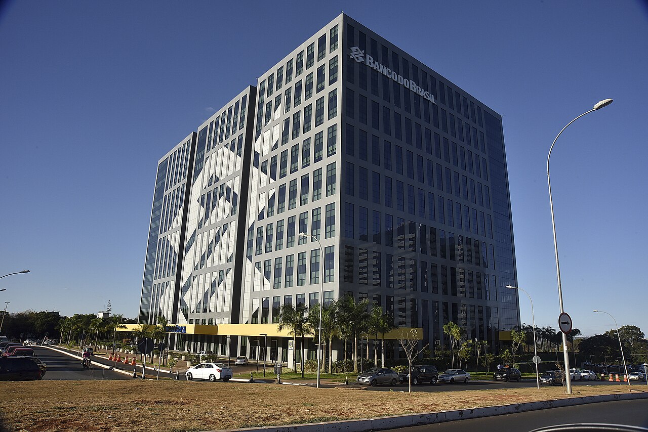 Fachada do edifício-sede do Banco do Brasil em Brasília